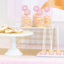 gold-wire-basket-donut-party